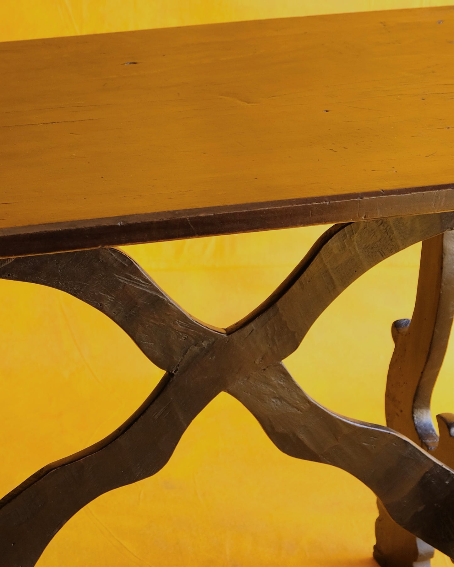 PETITE WALNUT SPANISH CONSOLE