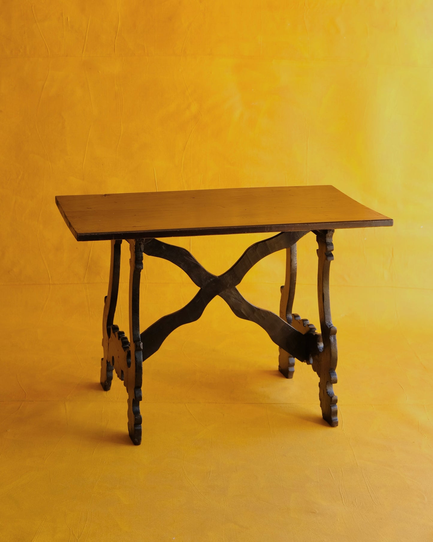 PETITE WALNUT SPANISH CONSOLE