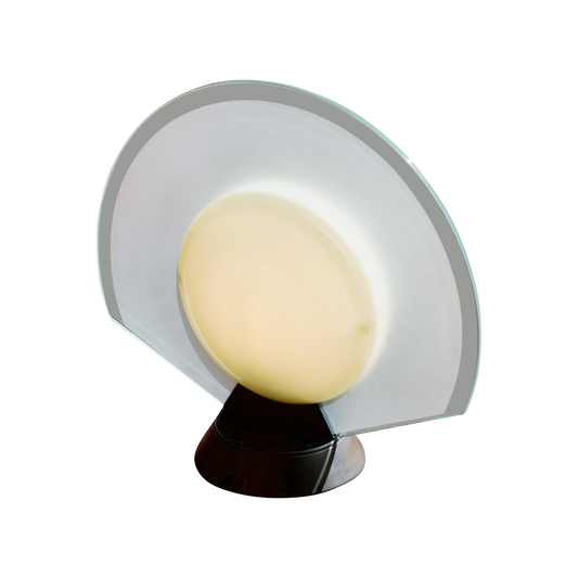 LIGHT BLUE & CREAM TIKAL LAMP