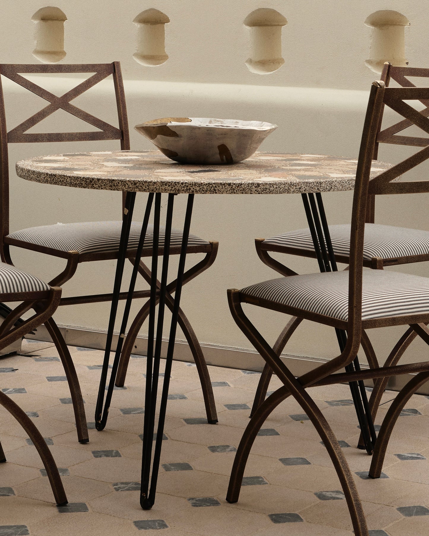 FOSSIL STONE OUTDOOR TABLE