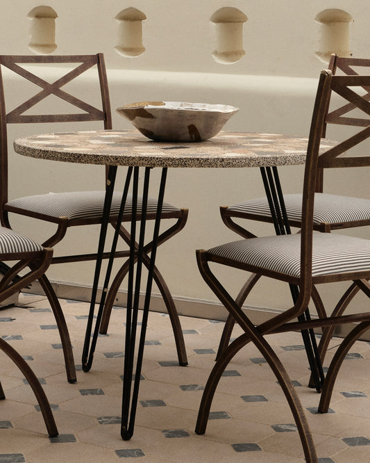 FOSSIL STONE OUTDOOR TABLE