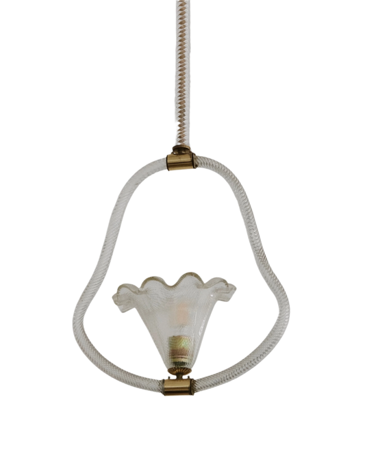 MURANO GLASS CURVED PENDANT
