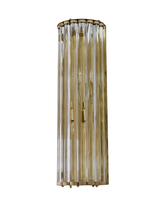 LARGE GLASS STEM WALL LIGHTS