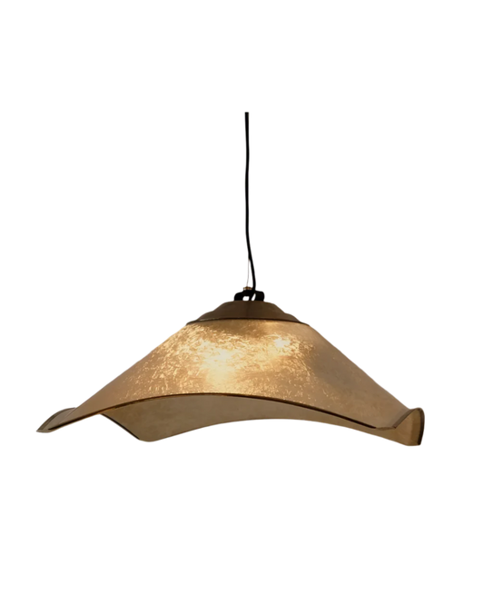 FIBERGLASS & BRASS SCULPTURAL PENDANTS