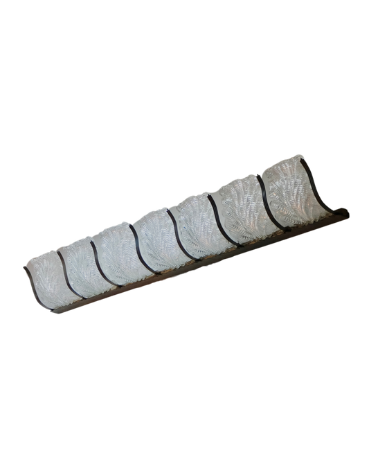 MURANO GLASS SEVEN LEAF BRASS WALL LIGHT