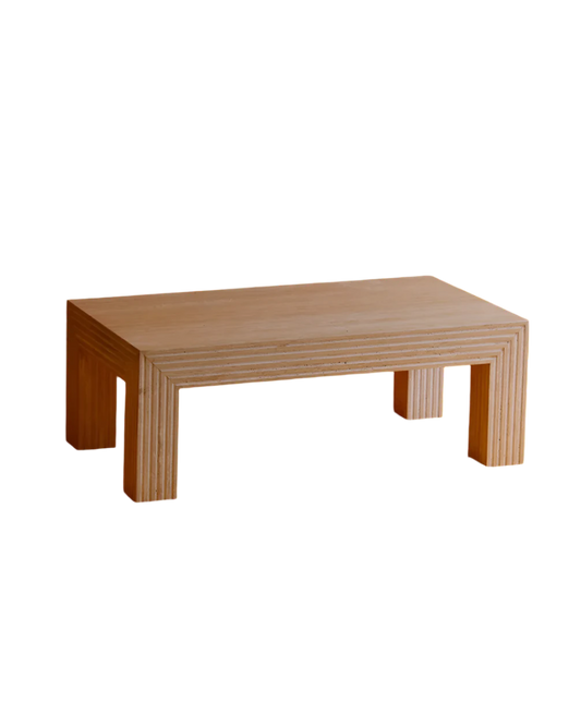 RECTANGULAR TRAVERTINE COFFEE TABLE