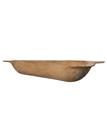 HAND HEWN FRUITWOOD TROG/DOUGH BOWL
