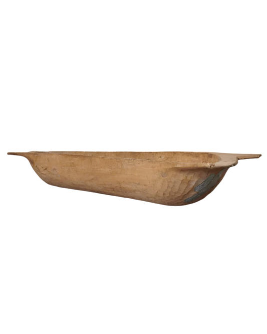 HAND HEWN FRUITWOOD TROG/DOUGH BOWL