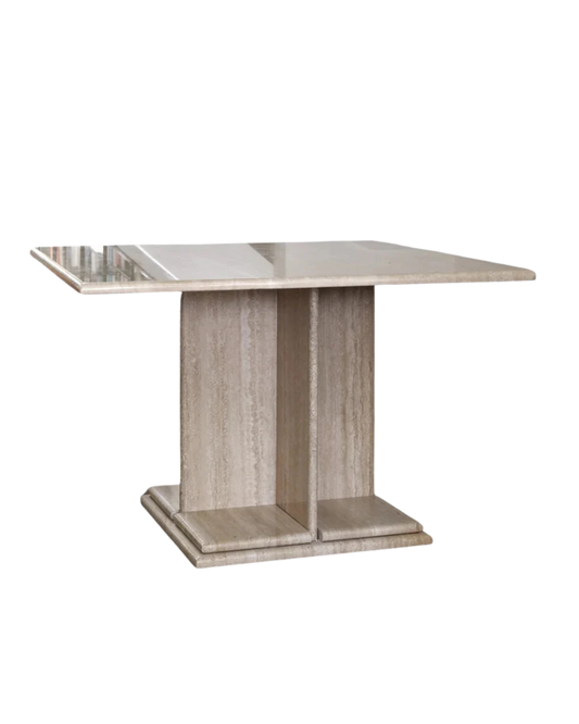 SQUARE TRAVERTINE TABLE