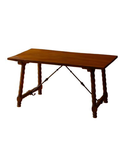 WALNUT SPANISH HAND CARVED TABLE