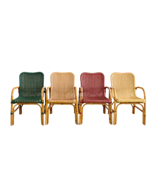MULTICOLOUR-WAY WOVEN RATTAN SETTING