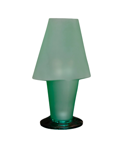LARGE GREEN SINGLE MURANO GLASS TABLE LAMP