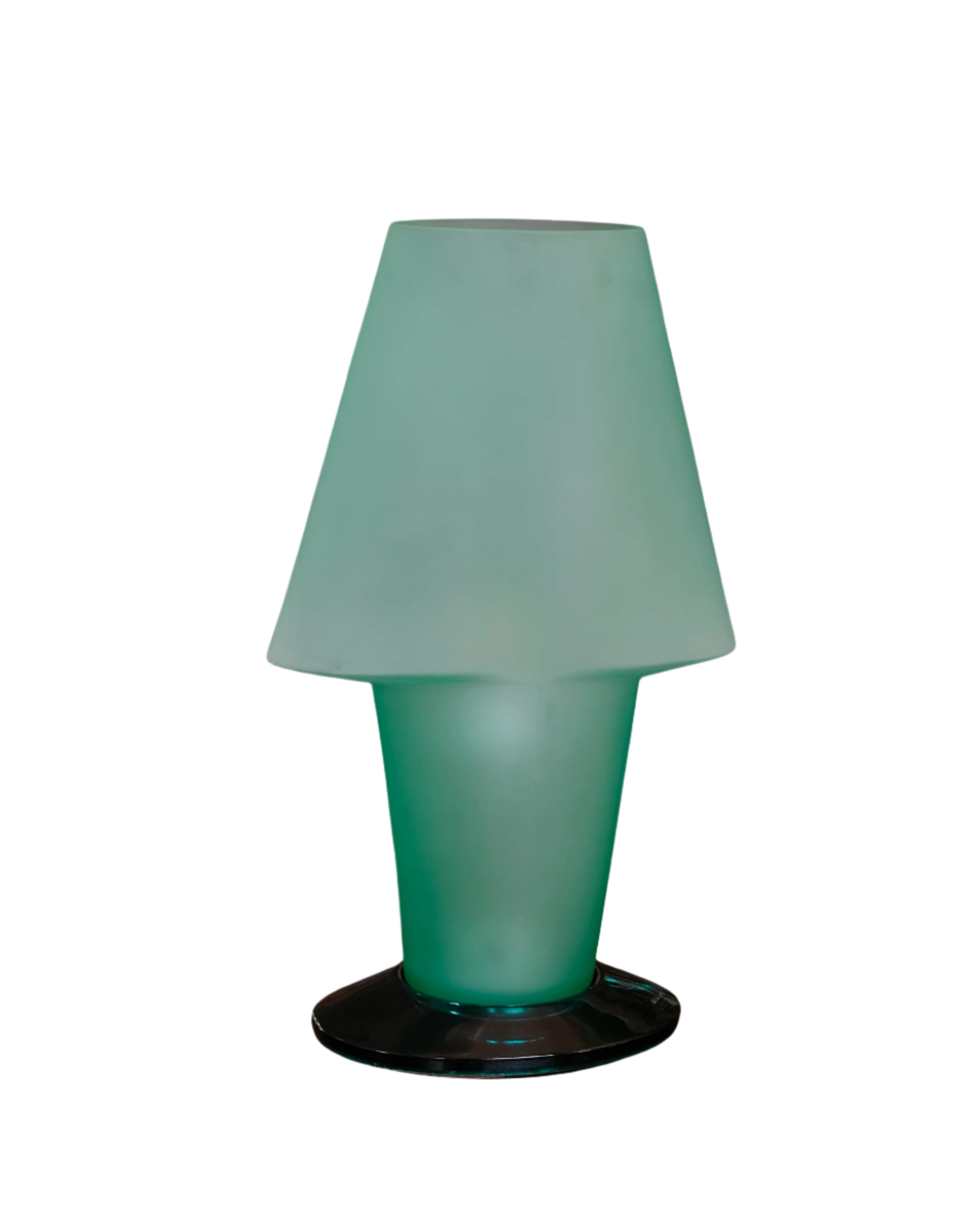 SMALL GREEN MURANO GLASS TABLE LAMP