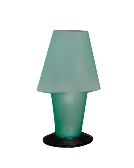 SMALL GREEN MURANO GLASS TABLE LAMP