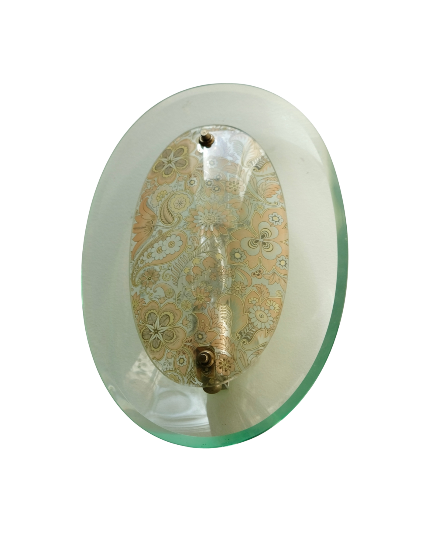 MID CENTURY FLORAL PROJECTION WALL LIGHTS