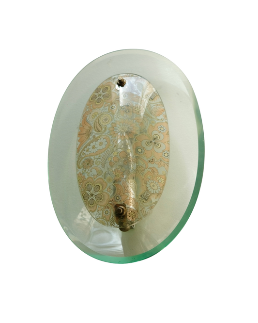 MID CENTURY FLORAL PROJECTION WALL LIGHTS