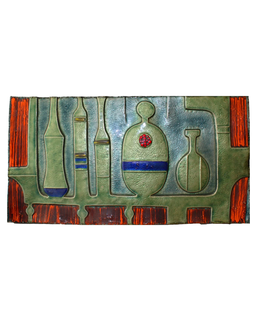 ABSTRACT 3 DIMENSIONAL WALL ART w. EGYPTIAN MOTIFS