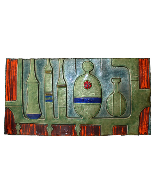 ABSTRACT 3 DIMENSIONAL WALL ART w. EGYPTIAN MOTIFS
