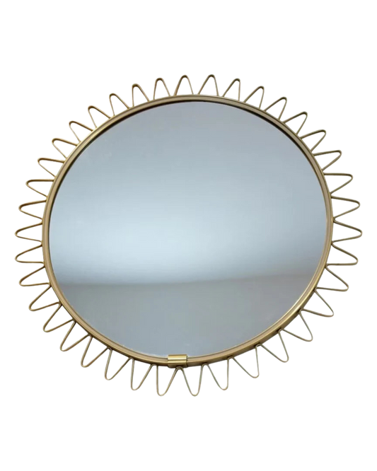 SOLEIL BRASS SUN MIRROR