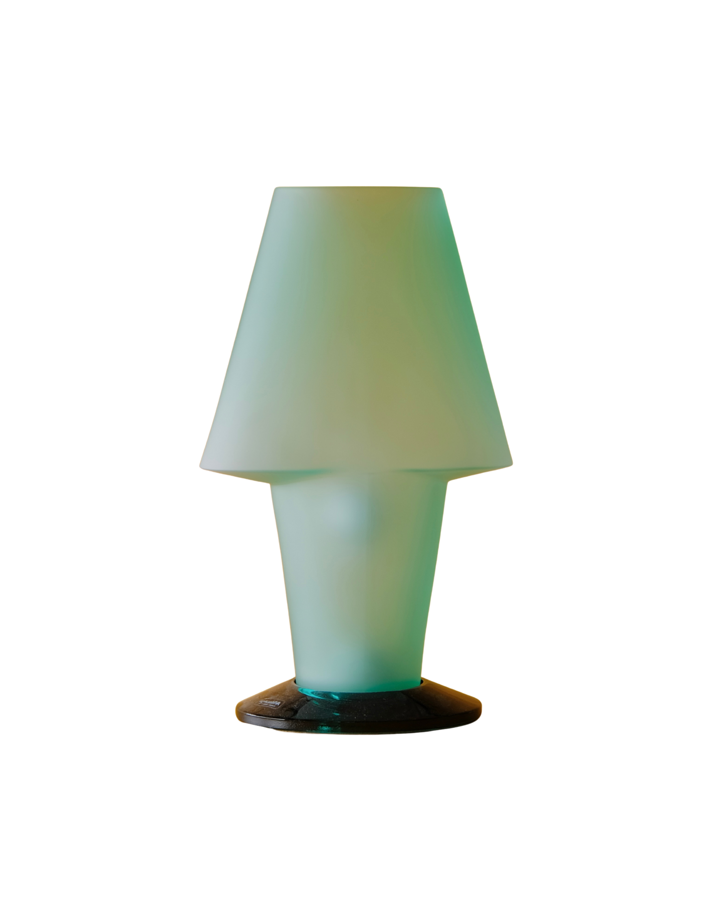 SMALL GREEN MURANO GLASS TABLE LAMP