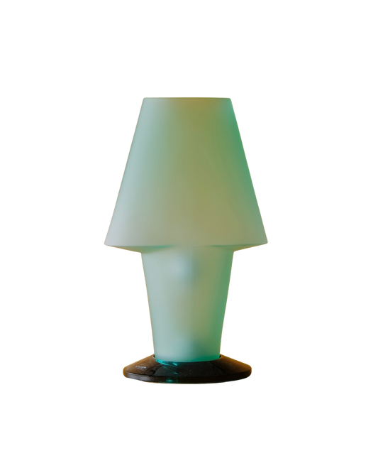 SMALL GREEN MURANO GLASS TABLE LAMP