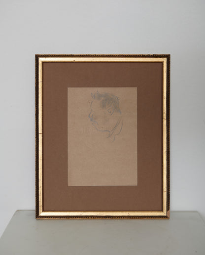 TRIO OF ORIGINAL FRAMED SKETCHES