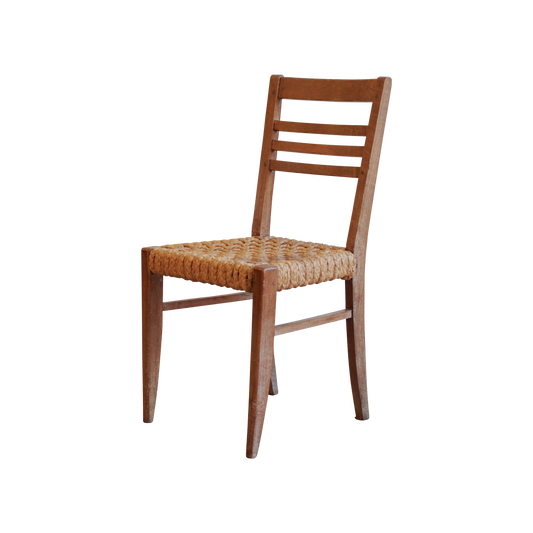SET OF SIX WOVEN SEAGRASS DINING CHAIRS