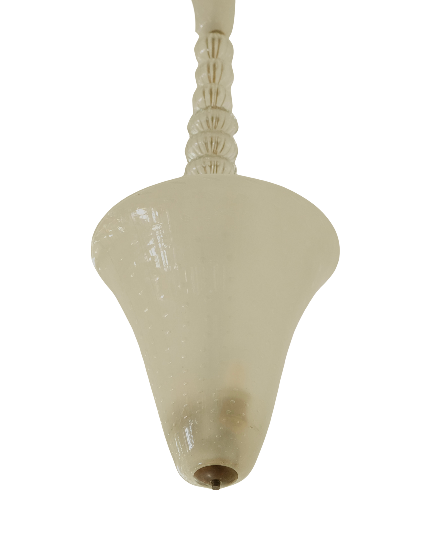 SEEDED MURANO GLASS TAPERED BELL PENDANT