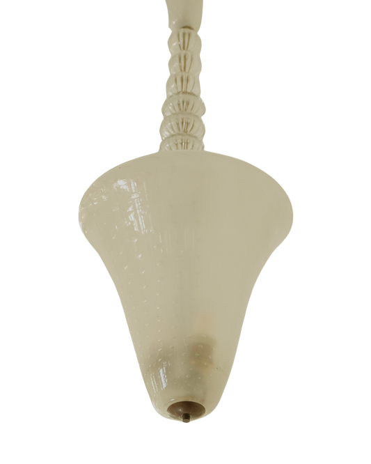 SEEDED MURANO GLASS TAPERED BELL PENDANT