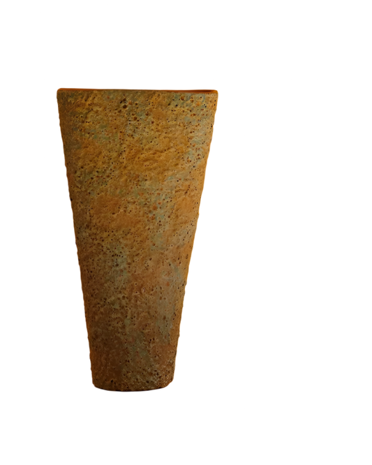 PAIR OF TEXTURED TERRACOTTA WALL LIGHTS