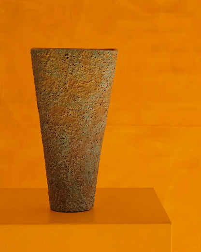 PAIR OF TEXTURED TERRACOTTA WALL LIGHTS
