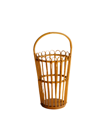 FRENCH RATTAN MARKET BASKET