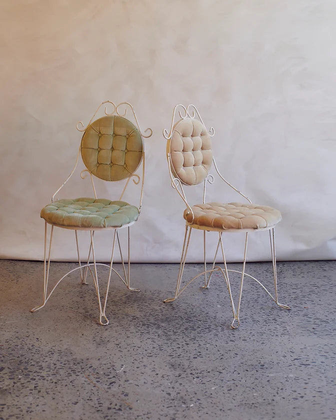 SET OF FOUR PETITE GARDEN CHAIRS