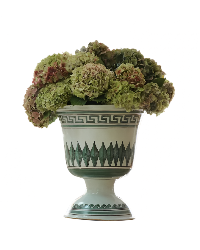 GREEK KEY VASE