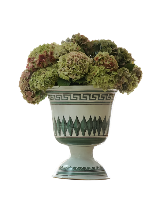 GREEK KEY VASE