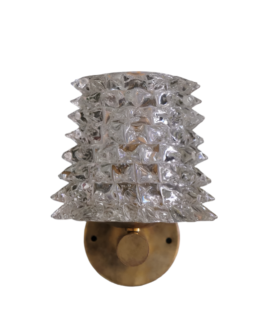 PAIR OF ROSTRATO SCONCES w/ TUBED BRASS BASE