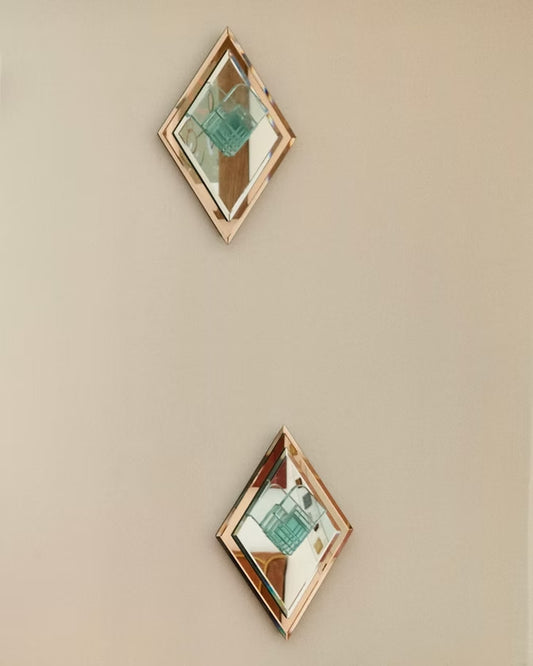DIAMOND MIRROR COAT HANGERS