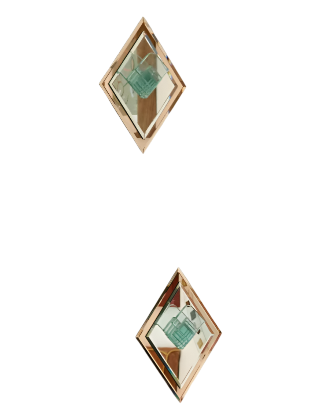 DIAMOND MIRROR COAT HANGERS