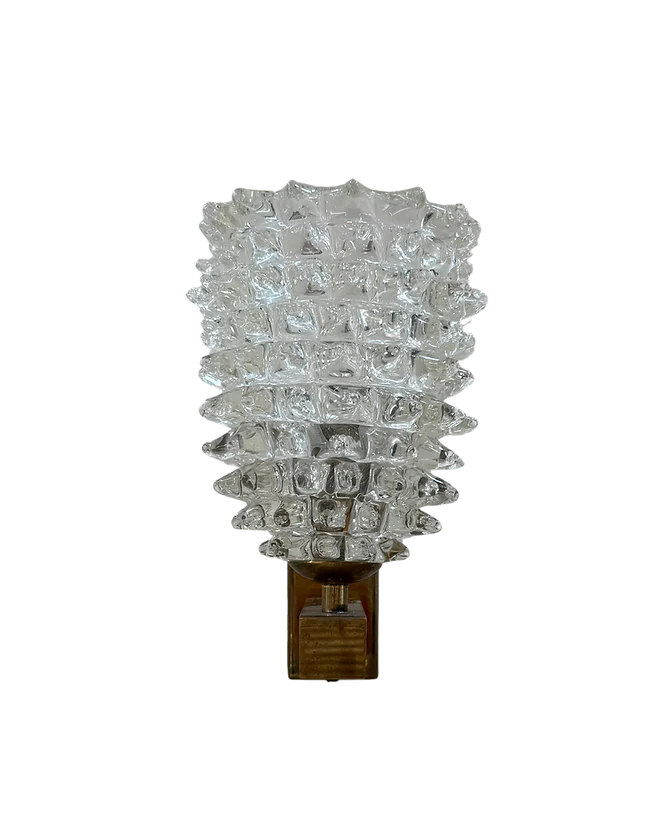 SINGLE ROSTRATO MURANO GLASS WALL SCONCE