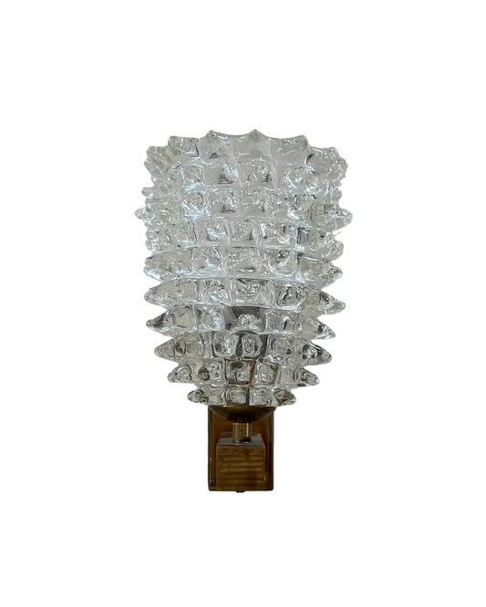 SINGLE ROSTRATO MURANO GLASS WALL SCONCE