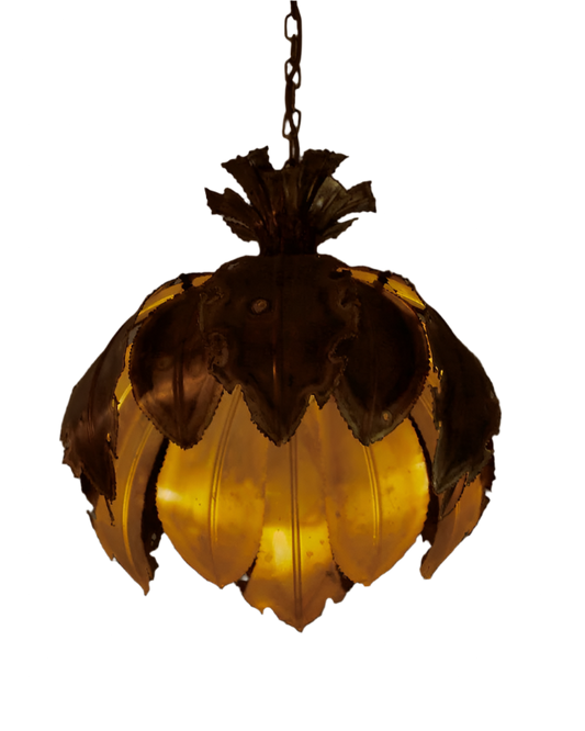 BRUTALIST PALM LEAF PENDANT