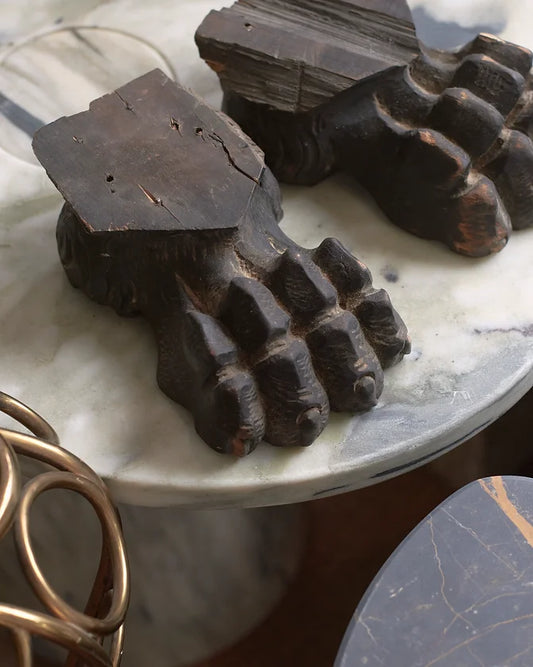 HANDCARVED LION PAWS
