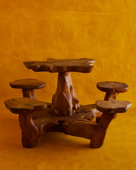 FRENCH ELM STUMP SETTING