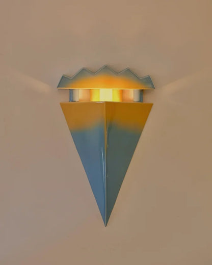 PAIR OF CERAMIC MEMPHIS WALL LIGHTS