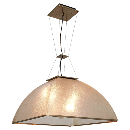 FIBERGLASS & BRASS PENDANT