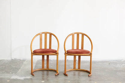 UPHOLSTERED VELVET BARREL BACKED CHAIRS