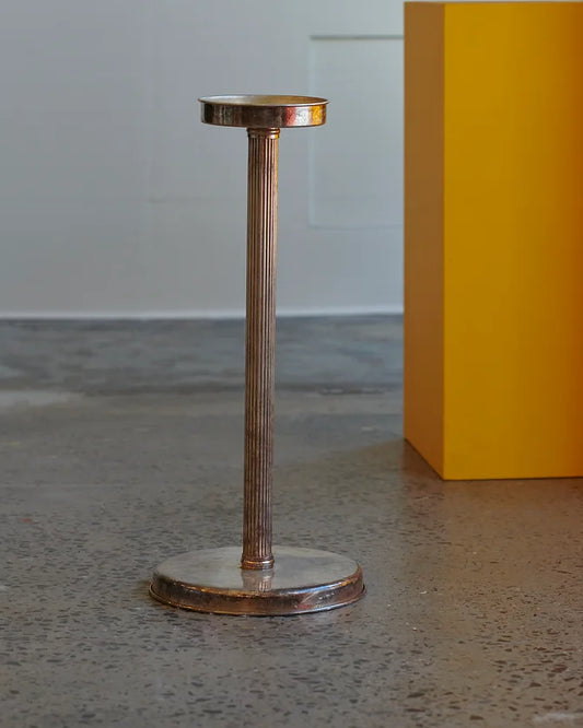 ART DECO CHROME PEDESTAL