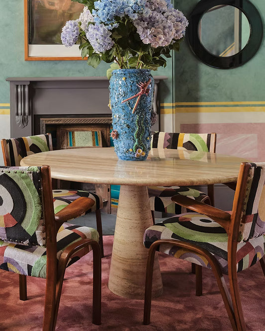 M1 TRAVERTINE DINING TABLE