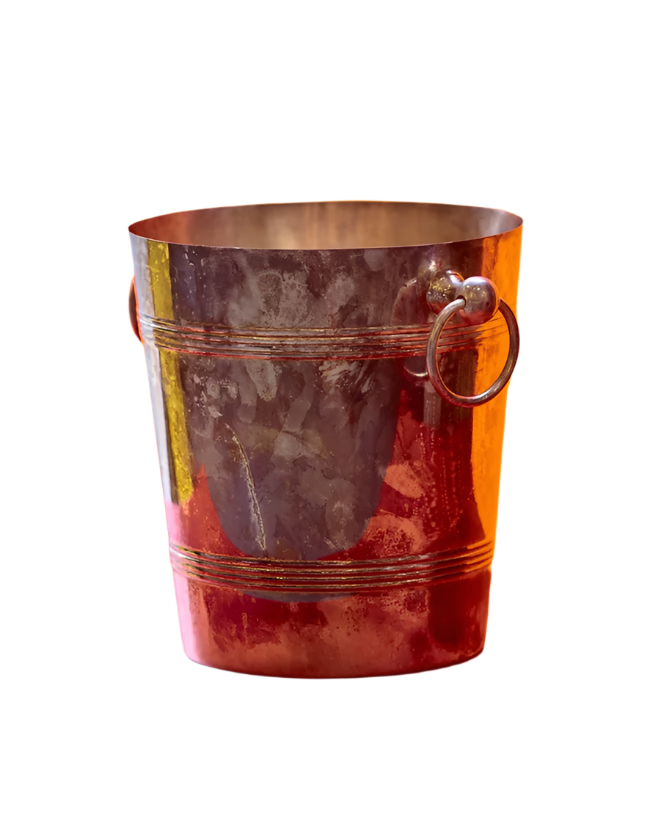 SILVER-PLATED METAL CHAMPAGNE BUCKET