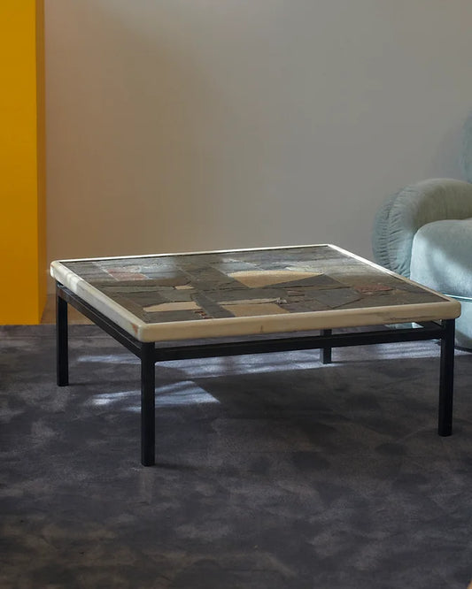 BRUTALIST MOSAIC TILE COFFEE TABLE